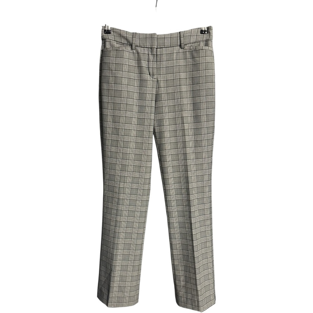 Express Columnist Barely Boot Mid Rise Plaid Pants Gray Size 2R